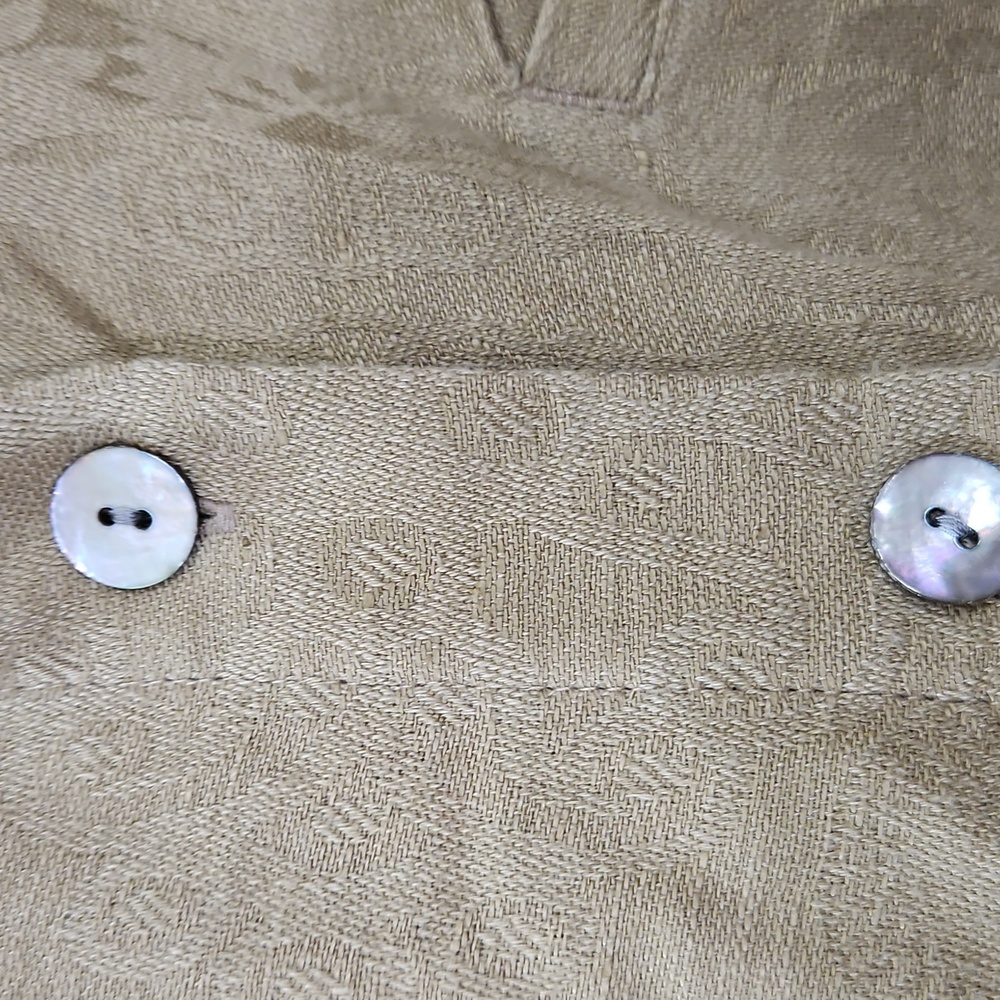 Chicos Design Camel Damask Pattern Linen/Cottin B… - image 5